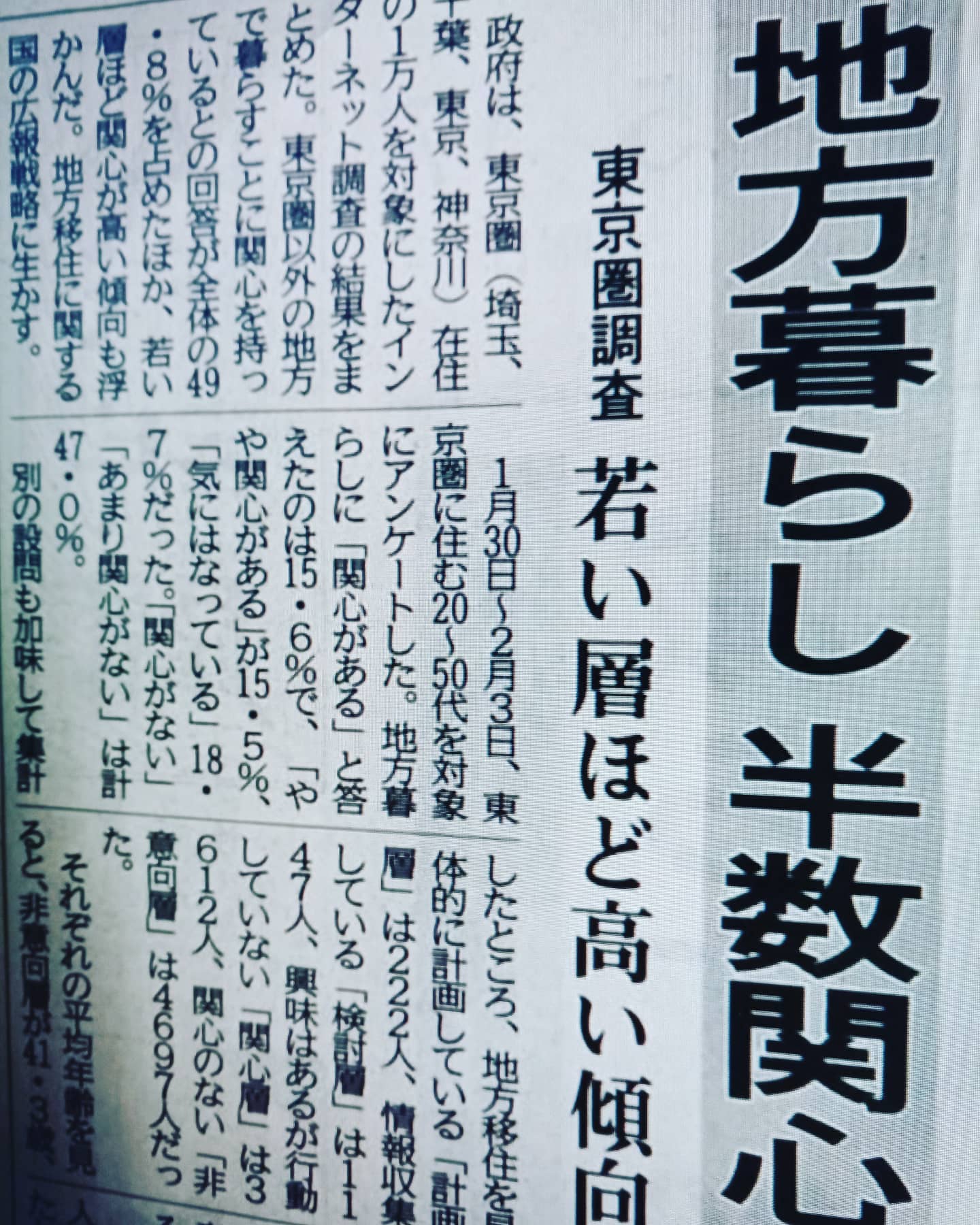 【ようこそ!桑折町へ】東京圏1万人アンケート。移住応援します!
