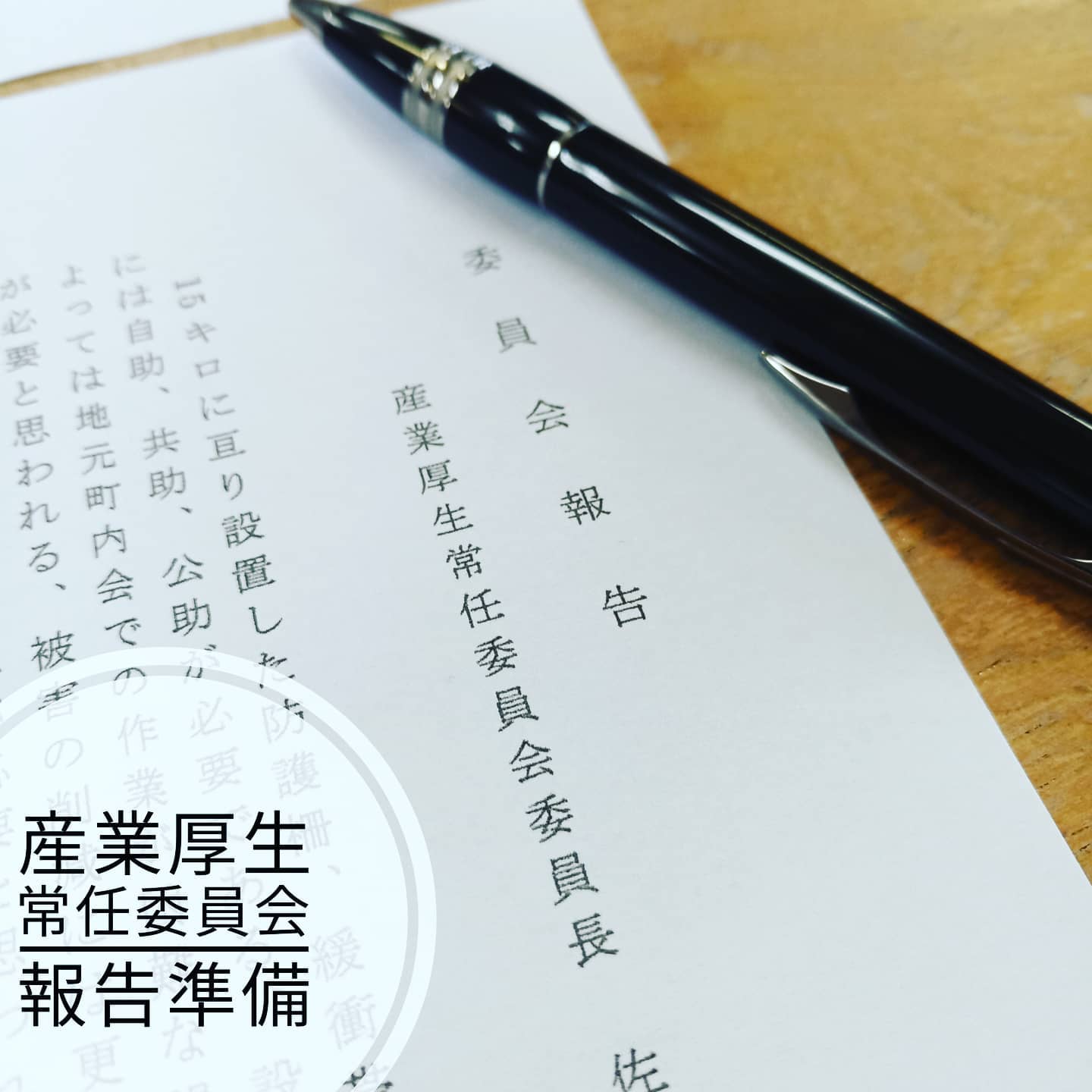 【有害鳥獣問題】産業厚生常任委員会が開催されました。餌場となる収穫しない果樹の伐採の必要性など、調査を取りまとめて、１２月の定例会で報告いたします。