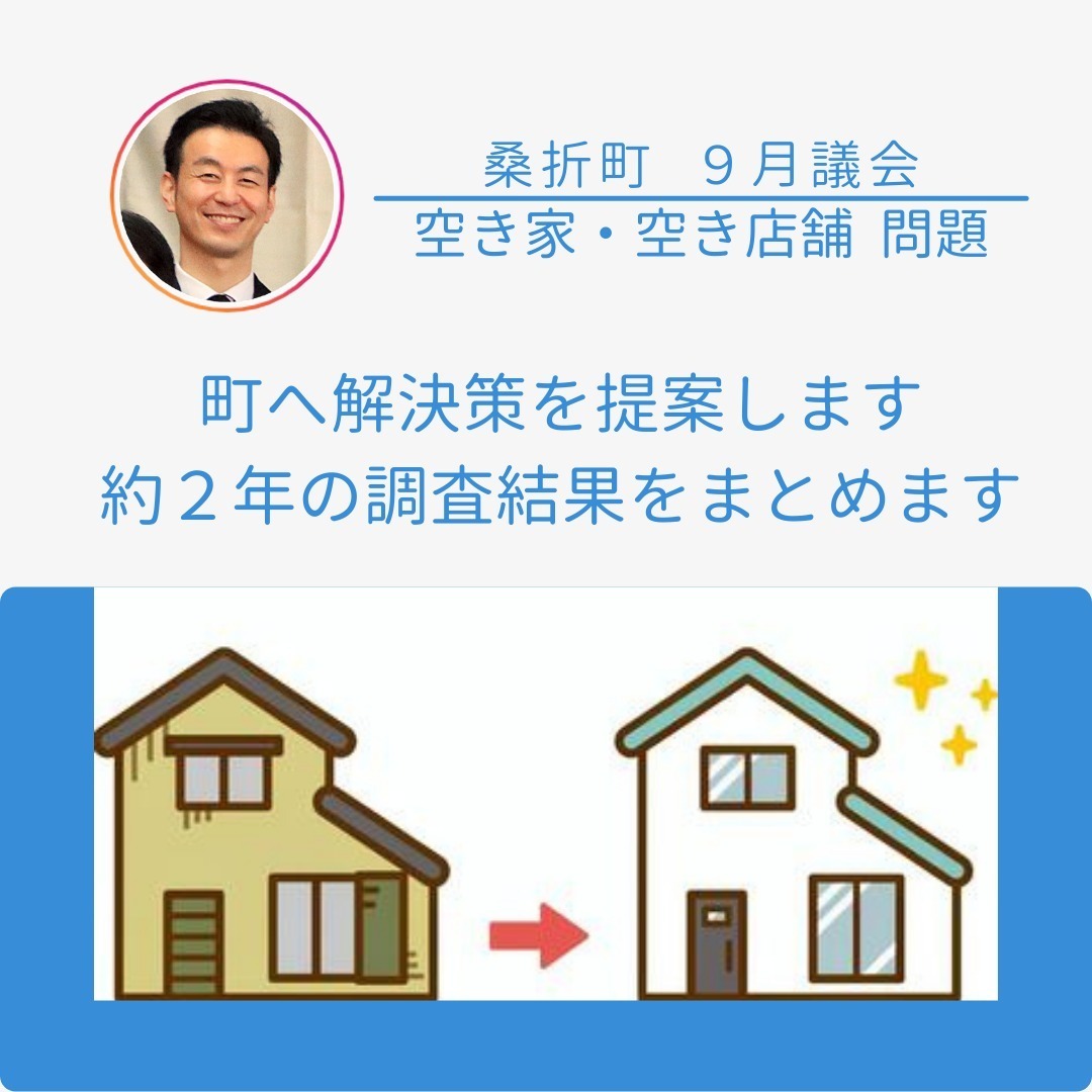 【空き家問題、解決策を提案します】空き家・空き店舗の解消に向け、調査してきました。約２年間の調査結果を踏まえて、解決策をまとめます。